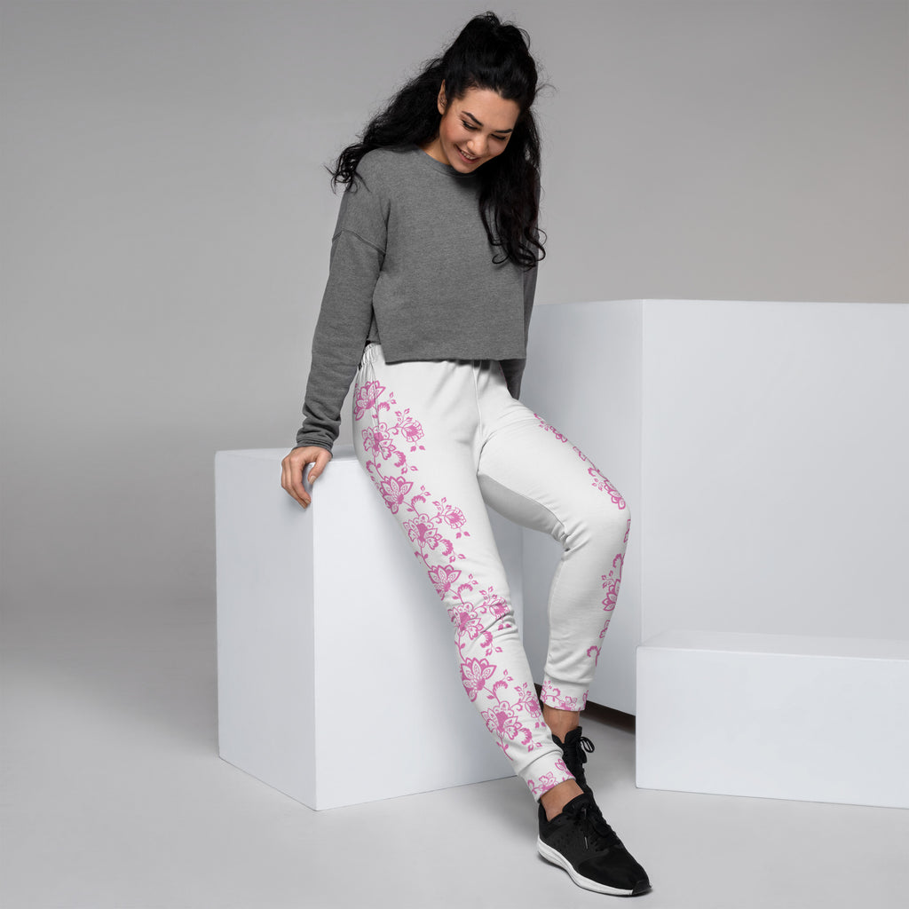 Women's Floral Pink Joggers