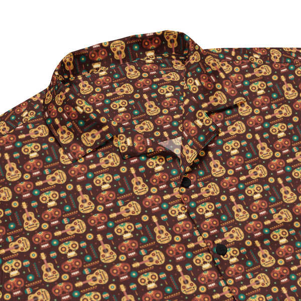 Unisex Button Shirt (Festive Music)