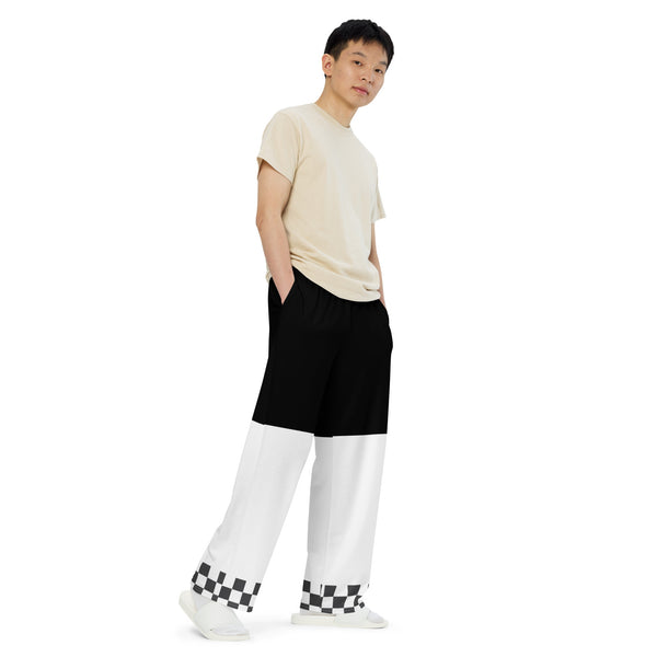 Men's All-over print wide-leg pants (Mime)