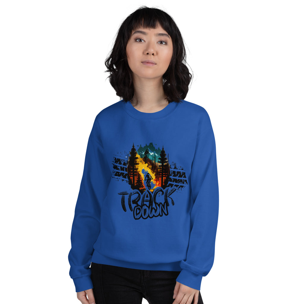 Women's Premium Crew Neck Sweatshirt (Track Down)