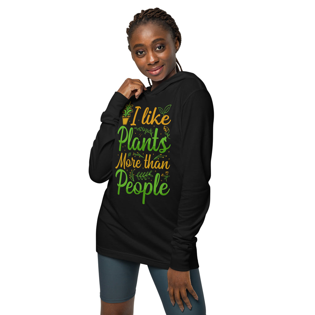 Women's Plant Lover Hooded long-sleeve T-Shirt